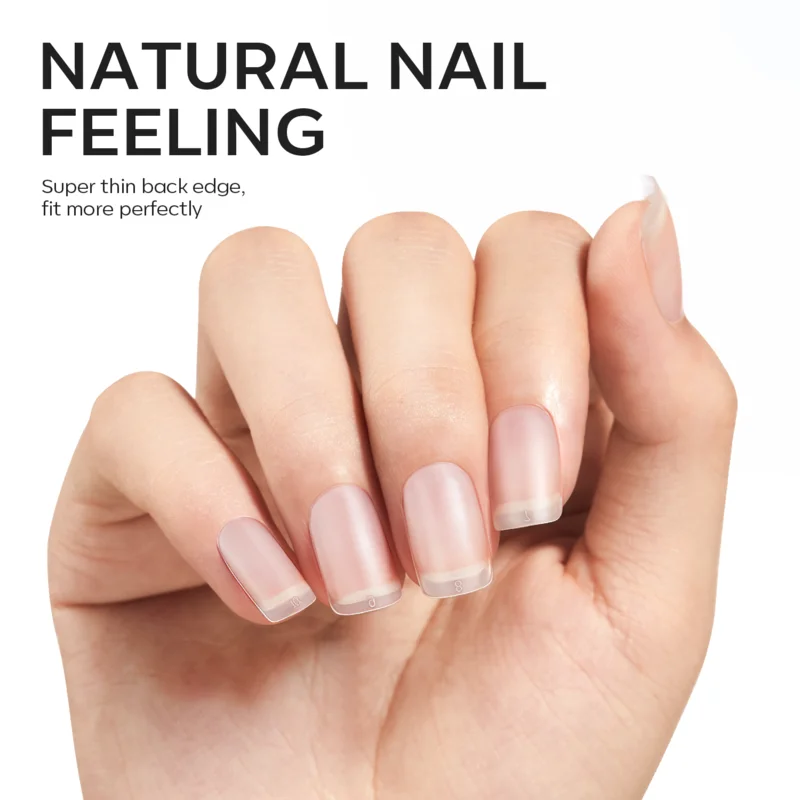 Short Square - Frosted Nail Tips - Image 3