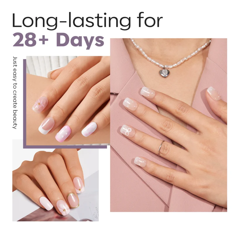 Short Square - Frosted Nail Tips - Image 5