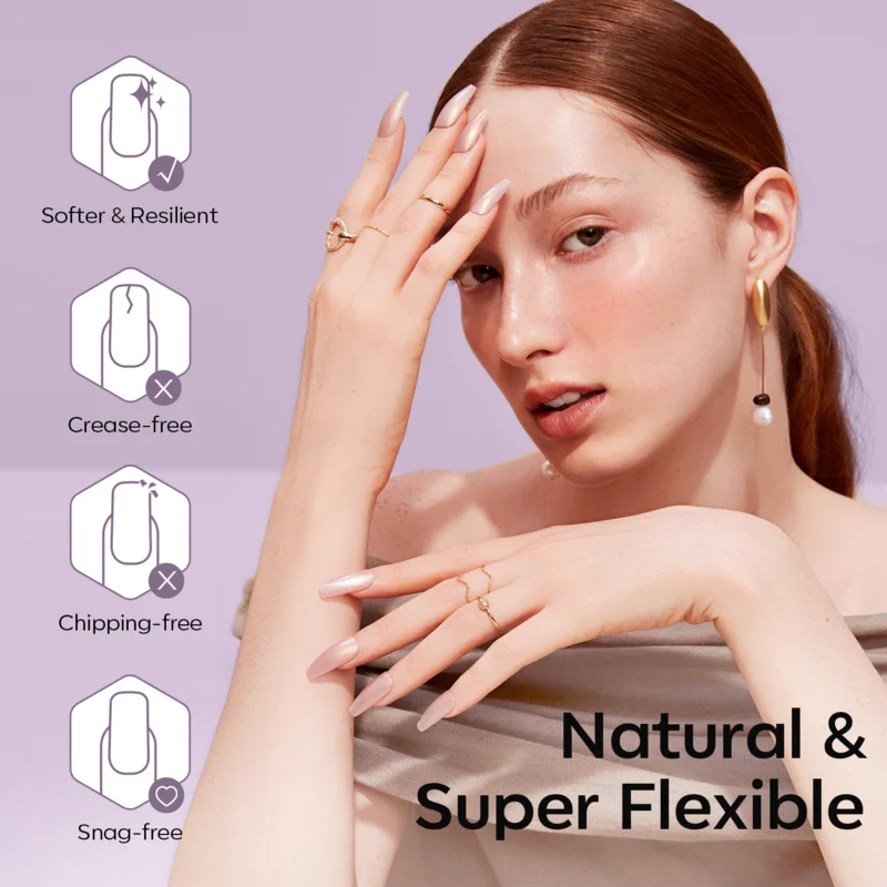 Short Square - Frosted Nail Tips - Image 7