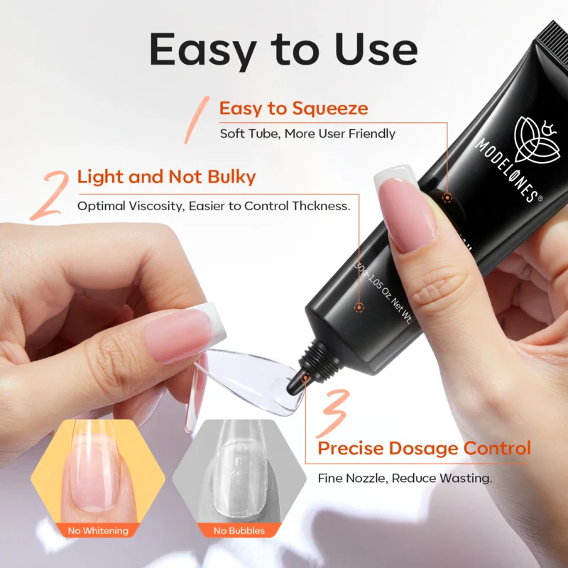 Tube Solid Nail Glue Gel - Image 4
