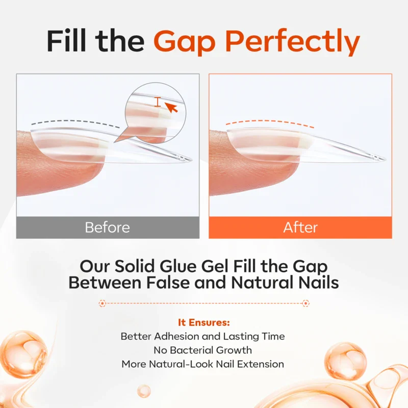 Tube Solid Nail Glue Gel - Image 5