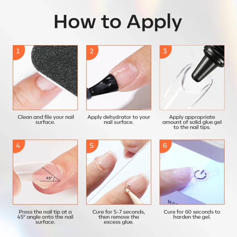 Tube Solid Nail Glue Gel - Image 7