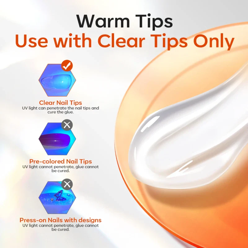 Tube Solid Nail Glue Gel - Image 8