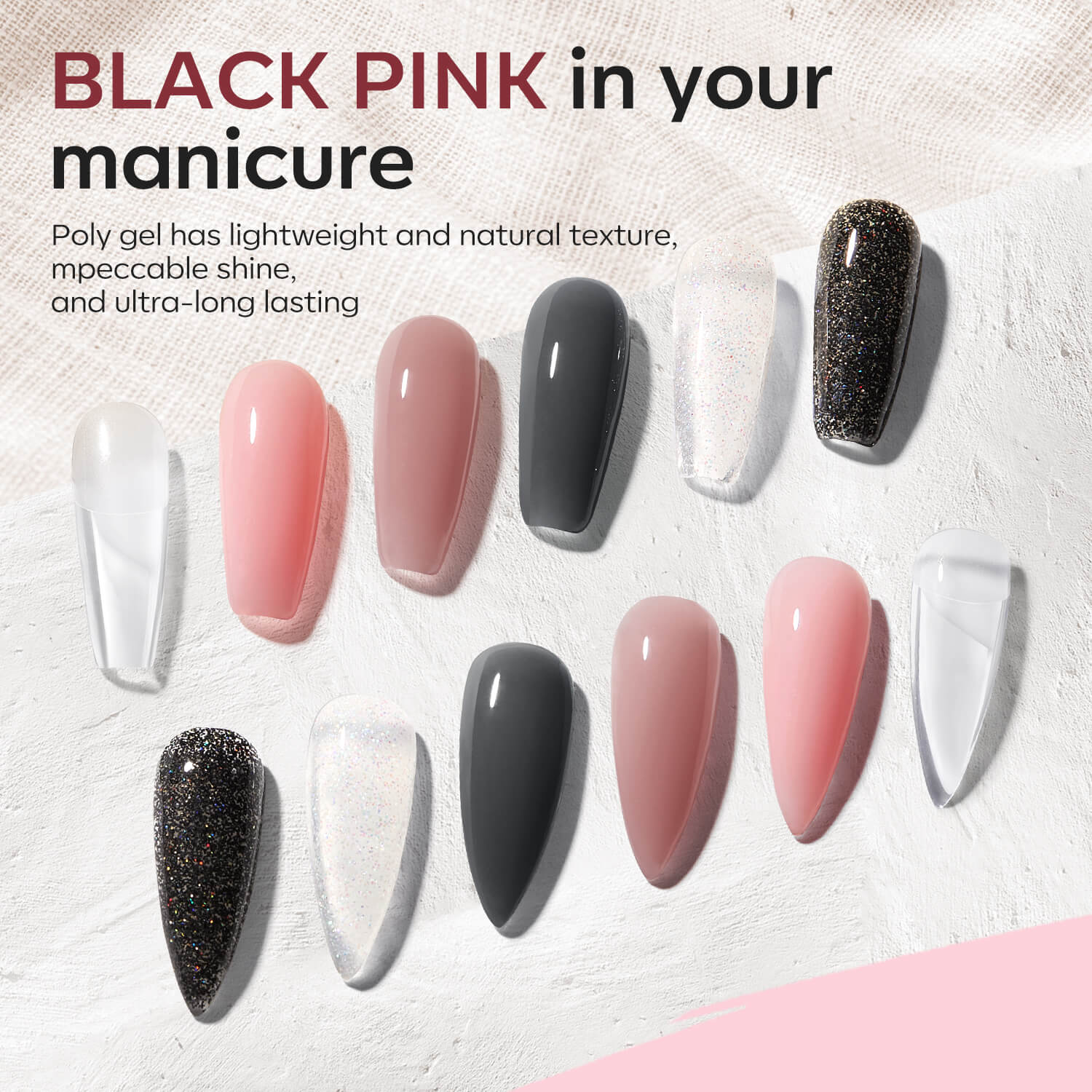 Nude Clear Black Pink - Image 5