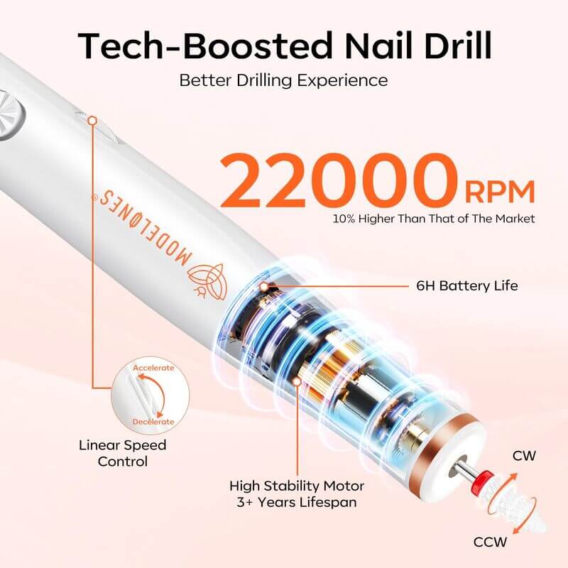 Wireless Electrical Nail Drill Set - Image 4